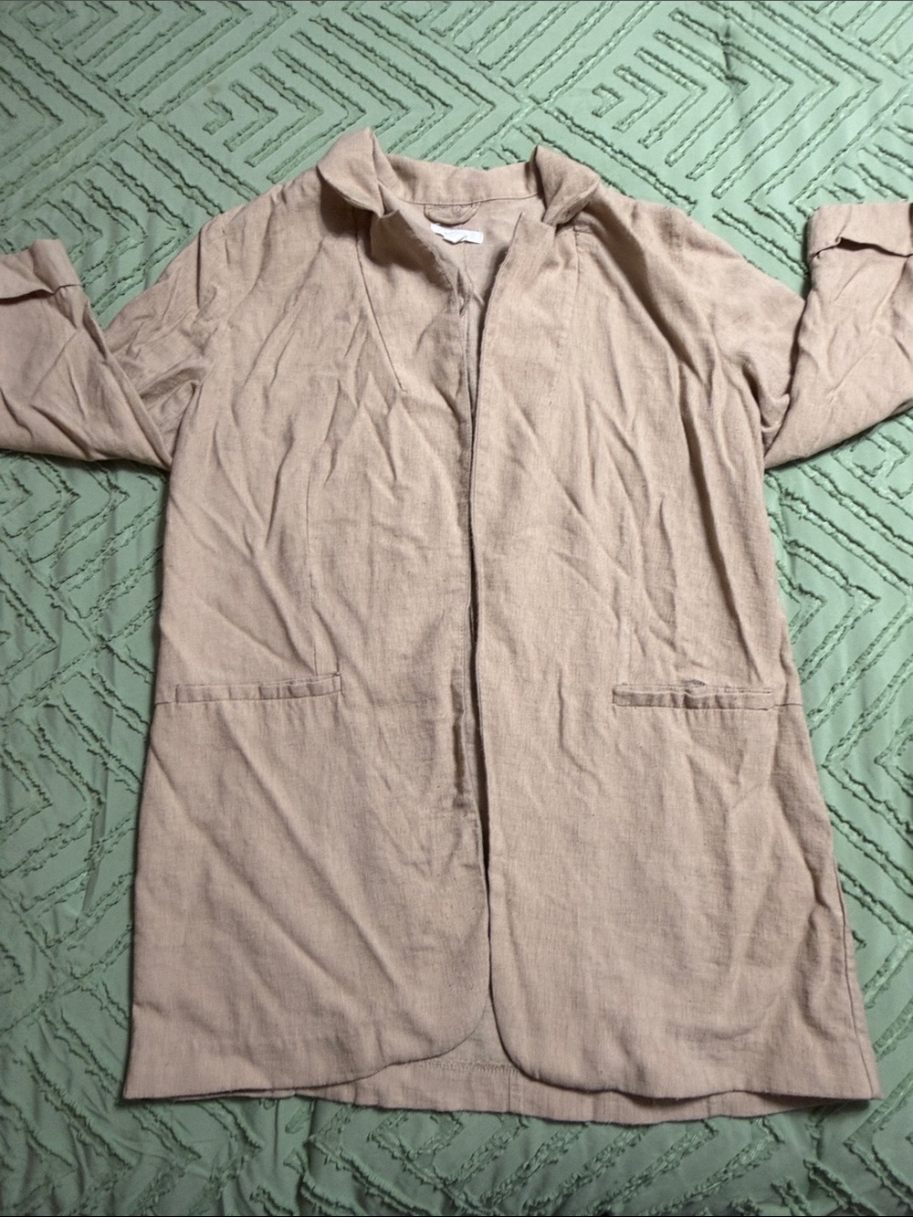 Maurices Beige Open-Front Lightweight Cardigan
